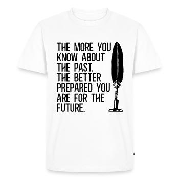 The More You Know Historian Researcher Historians - Men's Premium Organic T-Shirt - white - Front - Nico (187cm)