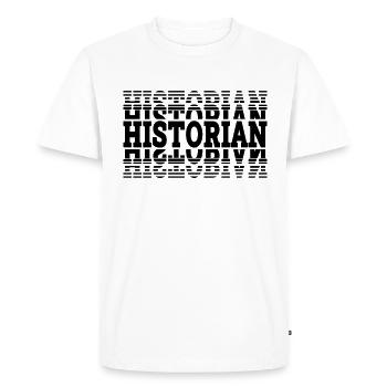 Historian Retro Historian Crew Teacher Historians - Men's Premium Organic T-Shirt - white - Front - Nico (187cm)