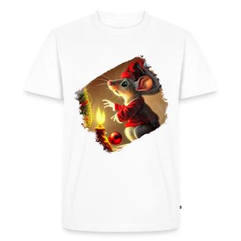Christmas present - Men's Premium Organic T-Shirt - white - Front - Nico (187cm)