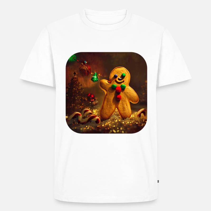 Weihnachts Lebkuchenmann - Männer Premium Bio T-Shirt - undefined