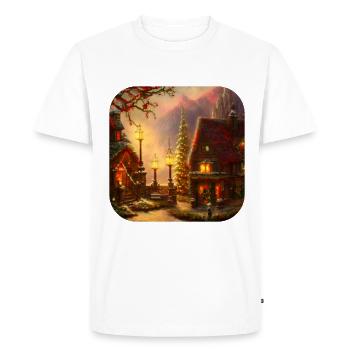 Motif de Noël - T-shirt Premium bio Homme - blanc - Devant - Nico (187cm)
