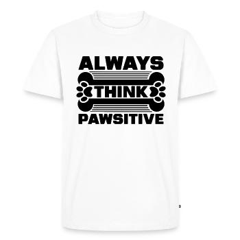 Always Think Animal Rescue Adoption Animal Rescuer - Men's Premium Organic T-Shirt - white - Front - Nico (187cm)