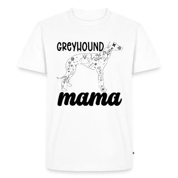 Greyhound Mama Racer d’animaux à la retraite Greyhound Racer - T-shirt Premium bio Homme - blanc - Devant - Nico (187cm)