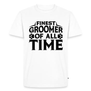 Le meilleur toiletteur de toilettage d’animaux de compagnie - T-shirt Premium bio Homme - blanc - Devant - Nico (187cm)