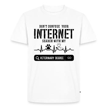 Don't Confuse Your Veterinary Animals Veterinarian - Men's Premium Organic T-Shirt - white - Front - Nico (187cm)