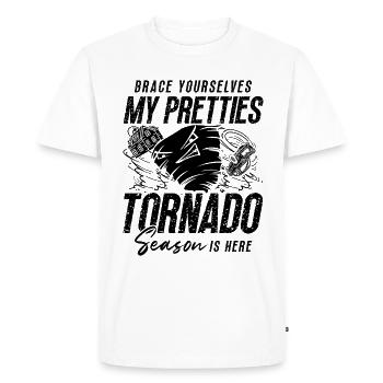 Brace Yourselves My Storm Chasing Tornado Chaser - Men's Premium Organic T-Shirt - white - Front - Nico (187cm)