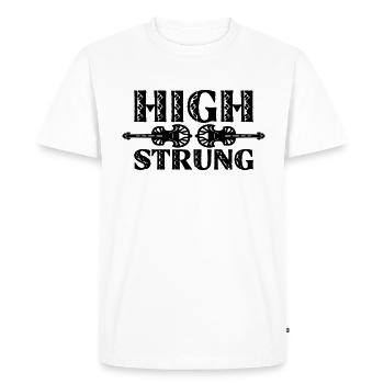 Le violon à cordes hautes aime le violoniste de musique classique - T-shirt Premium bio Homme - blanc - Devant - Nico (187cm)