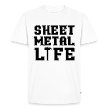 Sheet Metal Life Metalworking Sheet Metal Workers - Men's Premium Organic T-Shirt - white - Front - Nico (187cm)