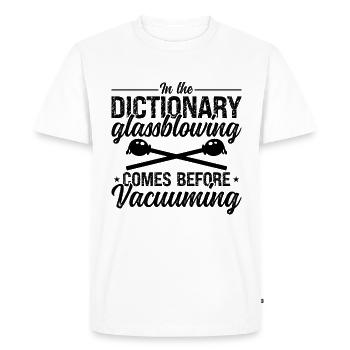 In The Dictionary Blowpipe Lampwork Glassblower - Men's Premium Organic T-Shirt - white - Front - Nico (187cm)