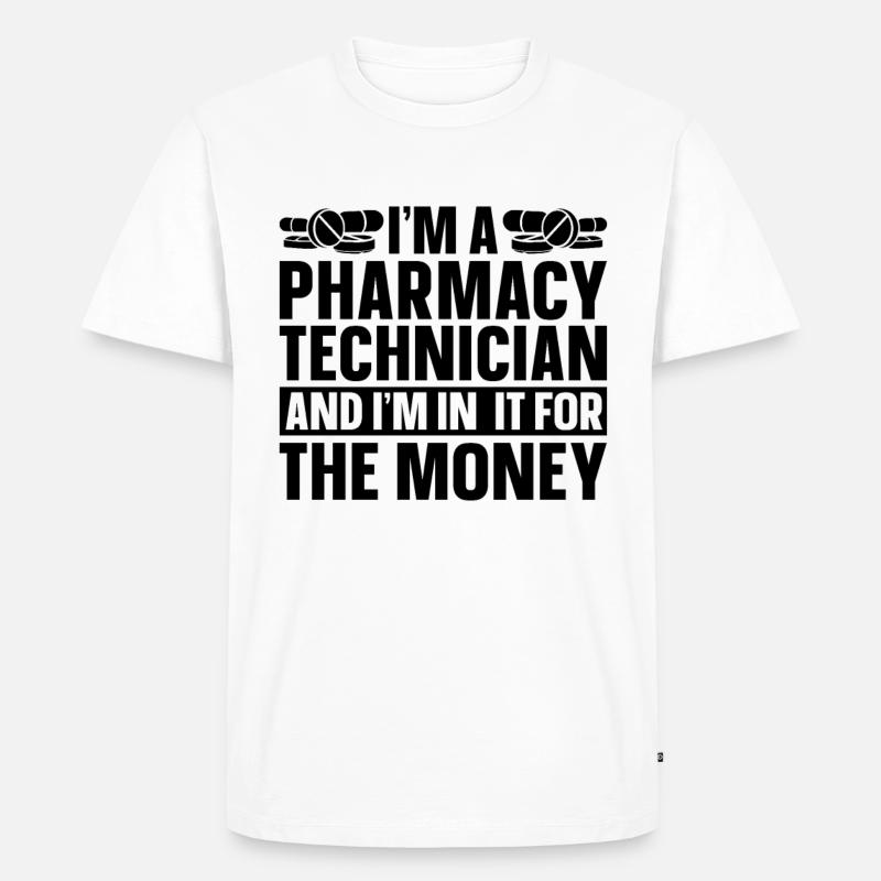 Apothekentechniker Techniker Apotheke Geschenkidee - Männer Premium Bio T-Shirt - Weiß