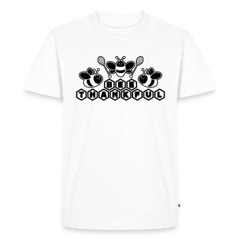 Abeille Reconnaissante Apiculture Insectes Apiculteur Apiculteur - T-shirt Premium bio Homme - blanc - Devant - Nico (187cm)