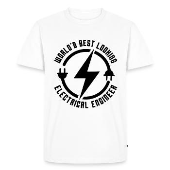 World's Best Looking Lineman Electrical Engineer - Men's Premium Organic T-Shirt - white - Front - Nico (187cm)