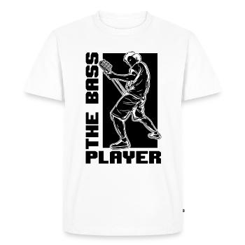 Le bassiste bassiste amateur de guitare bassiste bassiste - T-shirt Premium bio Homme - blanc - Devant - Nico (187cm)