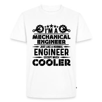 Je suis mécanicien mécanique automobile Ingénieur mécanique - T-shirt Premium bio Homme - blanc - Devant - Nico (187cm)