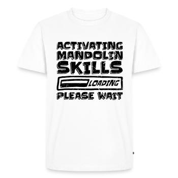 Activation des compétences de mandoline Lecteur de musique Bluegrass - T-shirt Premium bio Homme - blanc - Devant - Nico (187cm)
