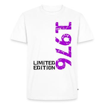 1976 édition limitée anniversaire cadeau femme mari - T-shirt Premium bio Homme - blanc - Devant - Nico (187cm)