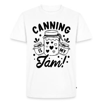 La mise en conserve est ma confiture Conserverie de confiture alimentaire Canner - T-shirt Premium bio Homme - blanc - Devant - Nico (187cm)
