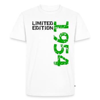 1954 édition limitée cadeau d’anniversaire femme mari - T-shirt Premium bio Homme - blanc - Devant - Nico (187cm)