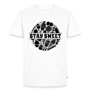 Stay Sweet Ice Cream Frozen Fruit Ice Cream Lover - Men's Premium Organic T-Shirt - white - Front - Nico (187cm)