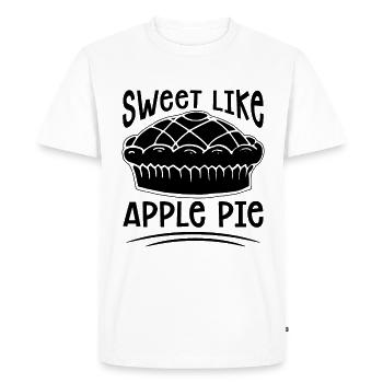 Sweet Like Apple Pie Pastries Apple Pie Lover - Men's Premium Organic T-Shirt - white - Front - Nico (187cm)