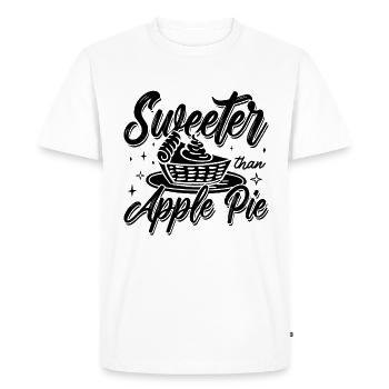 Sweeter Than Apple Pie Cooking Apple Pie Lover - Men's Premium Organic T-Shirt - white - Front - Nico (187cm)