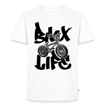 BMX Life Bicycle Cyclist Loves Cycling BMX Rider - Men's Premium Organic T-Shirt - white - Front - Nico (187cm)