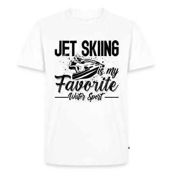 Jet Skiing My Favorite Water Sport Lover Jet Skis - Men's Premium Organic T-Shirt - white - Front - Nico (187cm)