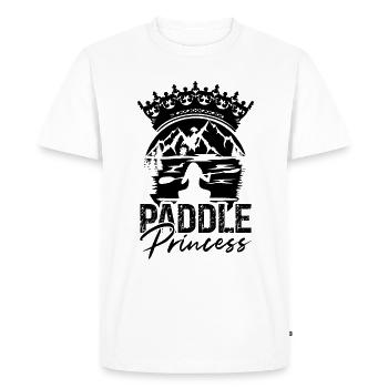 Paddle Princess Kayaking Paddle Boat Kayak Lover - Men's Premium Organic T-Shirt - white - Front - Nico (187cm)