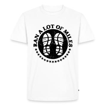 A couru beaucoup de coureur de cross-country - T-shirt Premium bio Homme - blanc - Devant - Nico (187cm)