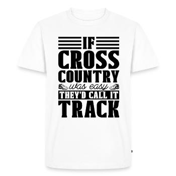 Si le cross-country était un coureur de marathon - T-shirt Premium bio Homme - blanc - Devant - Nico (187cm)