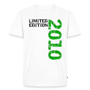 2010 Édition Limitée Anniversaire Cadeau Femme Mari - T-shirt Premium bio Homme - blanc - Devant - Nico (187cm)