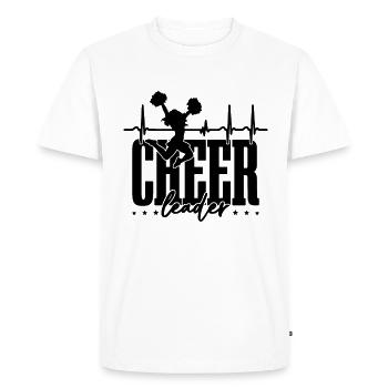 Cheerleader Loves Cheer Squad Dancer Cheerleader - Men's Premium Organic T-Shirt - white - Front - Nico (187cm)