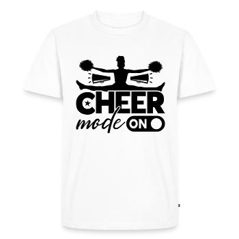 Cheer Mode On Cheer Squad Dancing Cheerleaders - Men's Premium Organic T-Shirt - white - Front - Nico (187cm)