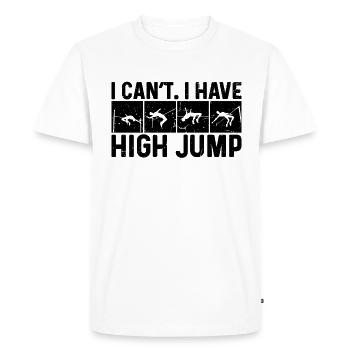 Je ne peux pas avoir de saut à la perche rétro en hauteur - T-shirt Premium bio Homme - blanc - Devant - Nico (187cm)