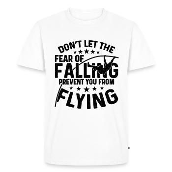 Ne laissez pas la peur de l’amour du saut à la perche en saut en hauteur - T-shirt Premium bio Homme - blanc - Devant - Nico (187cm)
