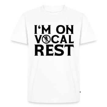 I'm On Vocal Best Broadway Musical Theatre Actor - Men's Premium Organic T-Shirt - white - Front - Nico (187cm)