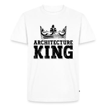 Architecture King Construct Building Architects - T-shirt Premium bio Homme - blanc - Devant - Nico (187cm)