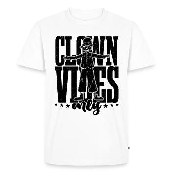 Clown Vibes Only Carnival Lover Circus Clowns - Men's Premium Organic T-Shirt - white - Front - Nico (187cm)