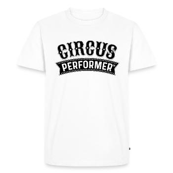 Circus Performer Contortion Gymnast Contortionist - Men's Premium Organic T-Shirt - white - Front - Nico (187cm)