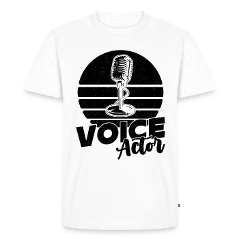 Acteur de doublage Annonceur de films rétro Acteurs de doublage - T-shirt Premium bio Homme - blanc - Devant - Nico (187cm)