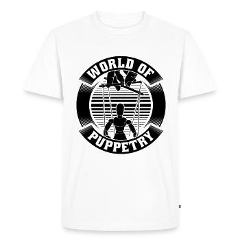 Monde De Marionnettes Marionnettes Marionnettes Marionnettes Marionnettiste - T-shirt Premium bio Homme - blanc - Devant - Nico (187cm)
