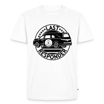 Dernier intervenant Embaumeur Retro Mortician Embaumeurs - T-shirt Premium bio Homme - blanc - Devant - Nico (187cm)