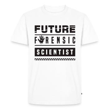 Future Forensic Scientist Crime Forensic Scientist - Men's Premium Organic T-Shirt - white - Front - Nico (187cm)