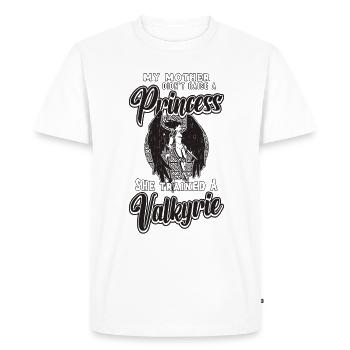 My Mother Didn't Rise Norse Goddess Valkyries - Men's Premium Organic T-Shirt - white - Front - Nico (187cm)