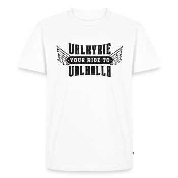 Valkyrie Your Ride To Valhalla Vikings Valkyries - Men's Premium Organic T-Shirt - white - Front - Nico (187cm)