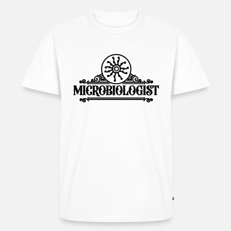 Microbiologist Biologist Science Microbiologists - Männer Premium Bio T-Shirt - Weiß