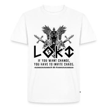 Si vous voulez du changement, aime la mythologie nordique, les Valkyries - T-shirt Premium bio Homme - blanc - Devant - Nico (187cm)