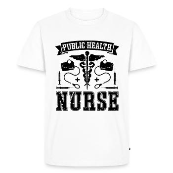 Infirmière en santé publique Virologue Travailleur de la santé - T-shirt Premium bio Homme - blanc - Devant - Nico (187cm)