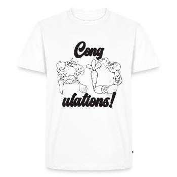 Congratulations Dietitian Nutritionist Dietitians - Men's Premium Organic T-Shirt - white - Front - Nico (187cm)