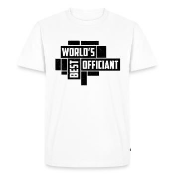 World's Best Officiant Pastor Wedding Officiant - Men's Premium Organic T-Shirt - white - Front - Nico (187cm)